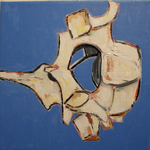 Bovine Bones #3 8"x8" oil on linen by Jim R. Randall